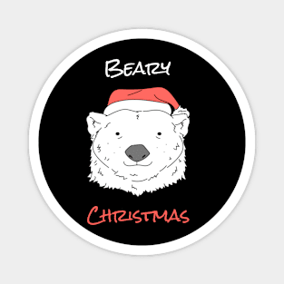 Christmas Icebear Polarbear Magnet